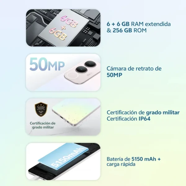 Celular VIVO Y19S 256GB Plateado - Imagen 5
