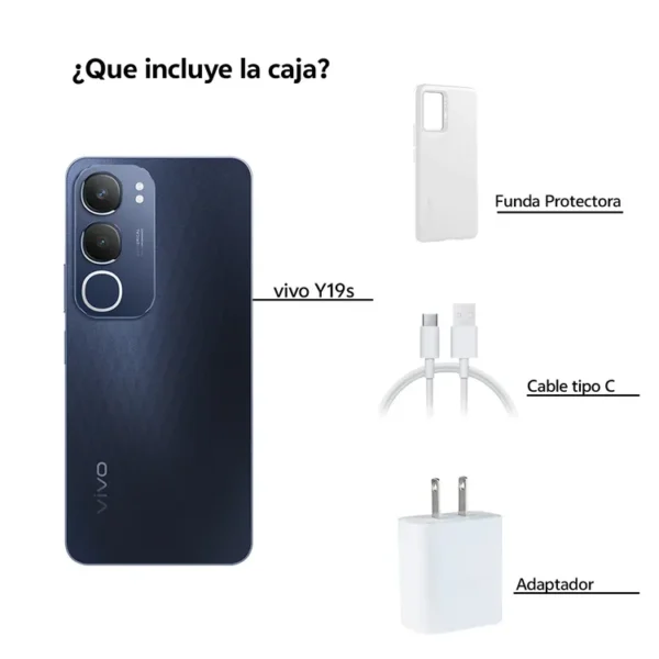 Celular VIVO Y19S 256GB Negro - Imagen 3