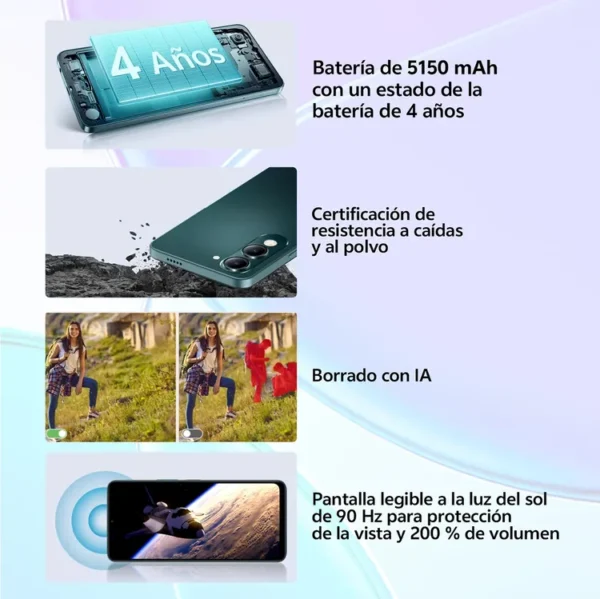 Celular VIVO Y04 128GB Morado - Imagen 10