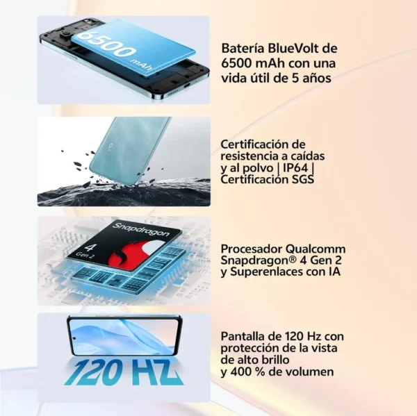 Celular VIVO Y39 256GB 5G Violeta - Imagen 7