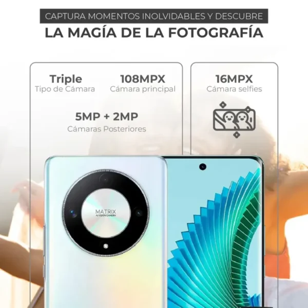 Celular HONOR Magic 6 Lite 256GB Plateado - Imagen 4