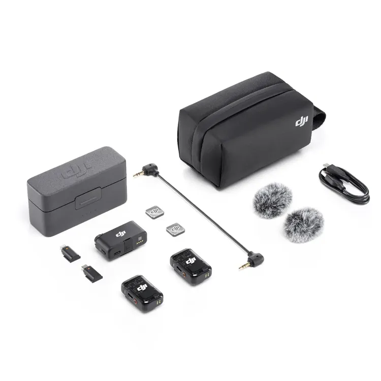 Kit x 2 Micrófono DJI Inalámbrico Mic 2 Negro - Imagen 2