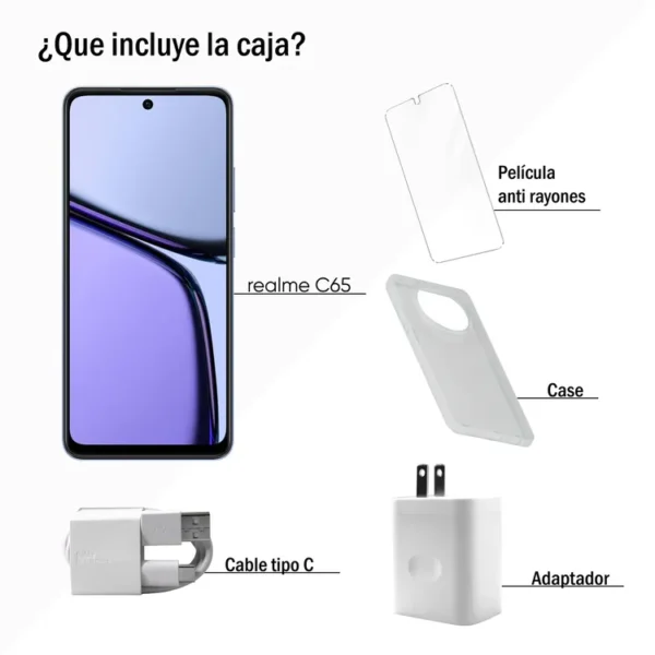 Celular REALME C65 256GB Morado - Imagen 3