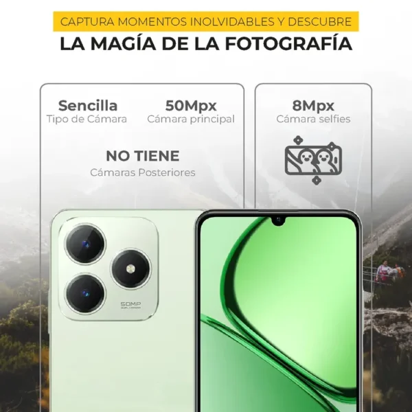 Celular REALME C63 256GB 4G Verde - Imagen 4