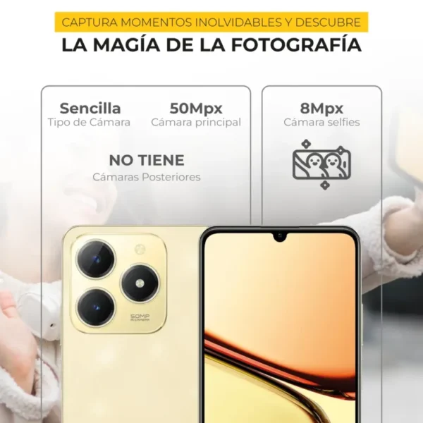 Celular REALME C61 128GB 4G Dorado - Imagen 4