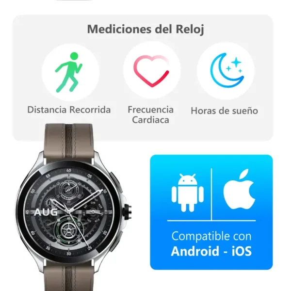 Reloj XIAOMI Watch 2 Pro 36 mm Gris - Imagen 3