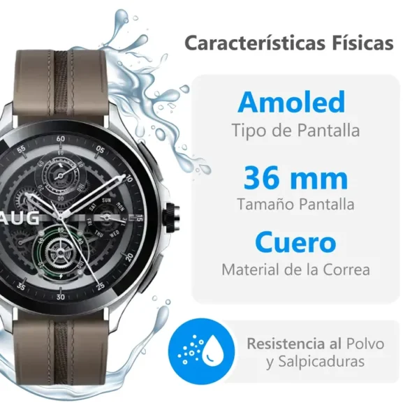 Reloj XIAOMI Watch 2 Pro 36 mm Gris - Imagen 5