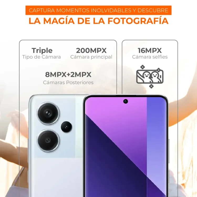 Celular REDMI Note 13 Pro+ 512GB 5G Morado - Imagen 4