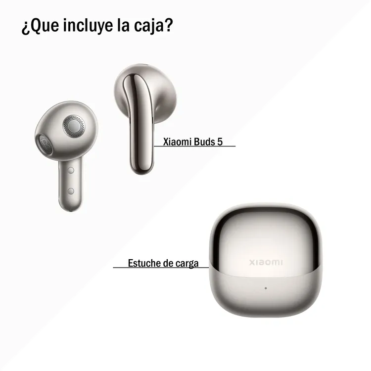 Audifonos XIAOMI Inalámbricos Bluetooth In Ear Buds 5 Cancelación de Ruido Blanco - Imagen 3