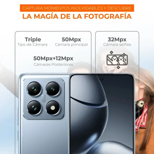 Celular Xiaomi 14T Pro 512GB 5G Azul - Imagen 4