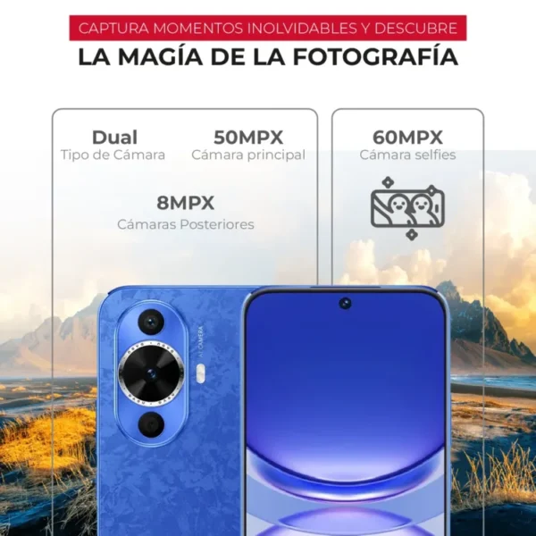 Celular HUAWEI Nova 12S 256GB Azul - Imagen 4