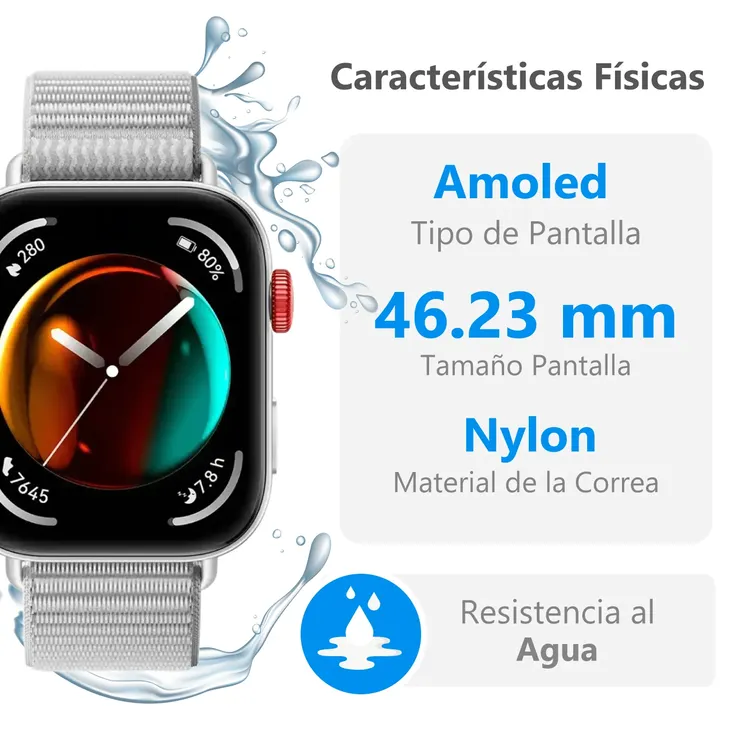 Reloj HUAWEI Watch Fit 3 46.22 mm Gris Granito - Imagen 6