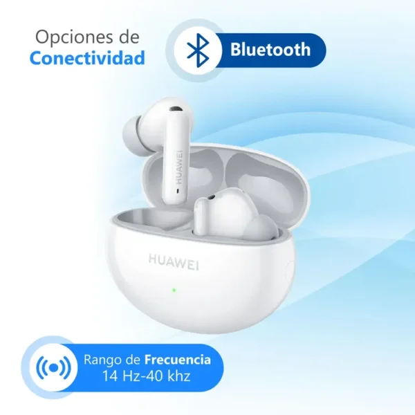 Audifonos HUAWEI Inalámbricos Bluetooth In Ear Deportivos Freebuds 6i Cancelación de Ruido Blanco - Imagen 4