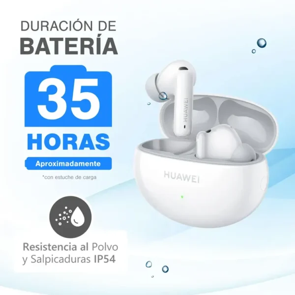 Audifonos HUAWEI Inalámbricos Bluetooth In Ear Deportivos Freebuds 6i Cancelación de Ruido Blanco - Imagen 6