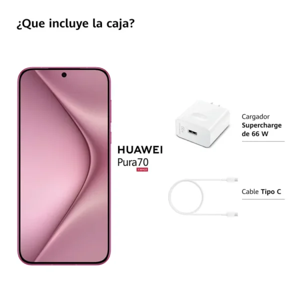 Celular HUAWEI Pura70 256GB Rosado - Imagen 3