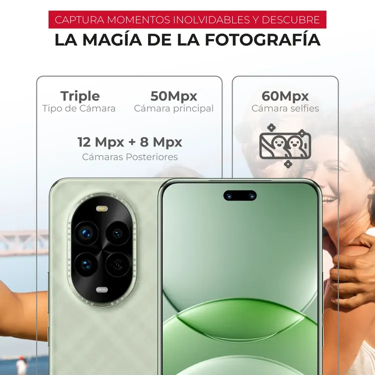 Celular HUAWEI Nova13 Pro 512GB Verde - Imagen 4