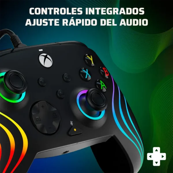 Control PDP Alámbrico para XBOX Afterglow Wave Negro - Imagen 4