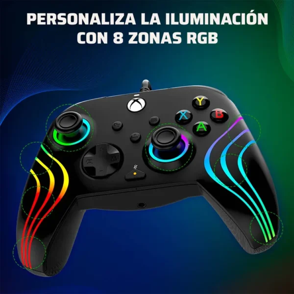 Control PDP Alámbrico para XBOX Afterglow Wave Negro - Imagen 5