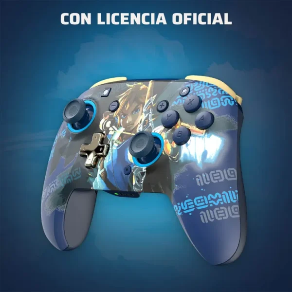 Control PDP Inalámbrico para SWITCH Glow Link (Zelda) Azul - Imagen 8