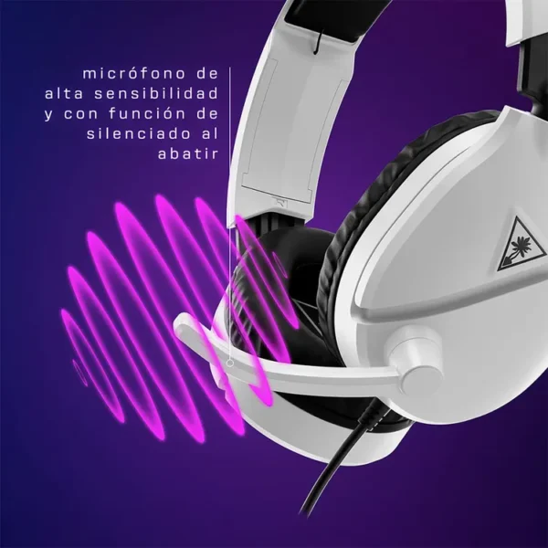 Audífonos de Diadema TURTLE BEACH Alámbricos Over Ear Gaming Recon 70 Multiplataforma Blanco - Imagen 7