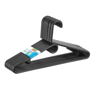 Gancho de Ropa VANYPLAS x 10 uds Negro