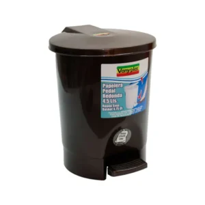 Caneca / Papelera de Pedal 4.5 Litros VANYPLAS Negra