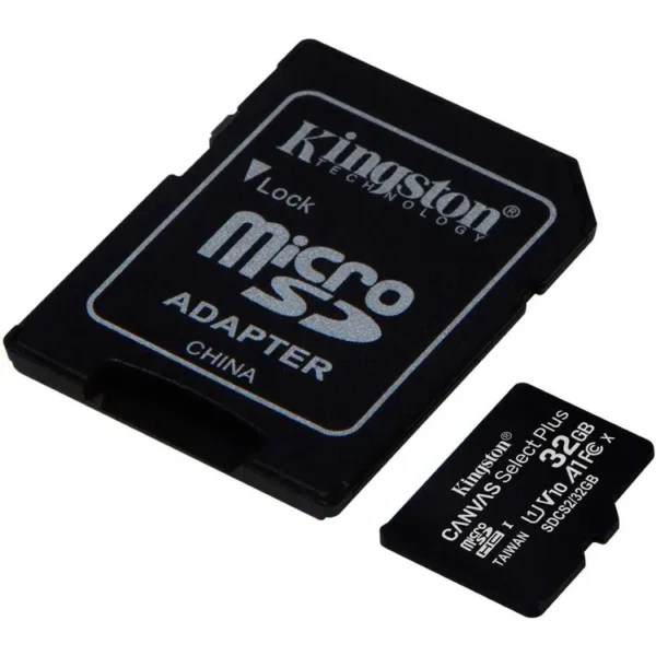 Memoria Micro SD Kingston 32GB + Adaptador Cl10