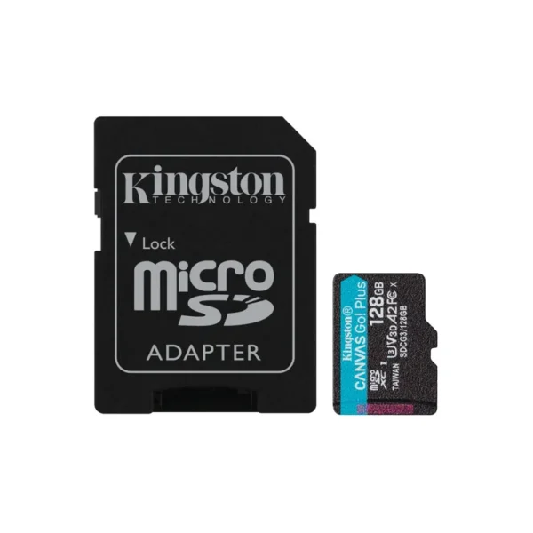 Memoria Micro SD KINGSTON 128 GB + Adaptador Clase 10 Canvas SDCG3