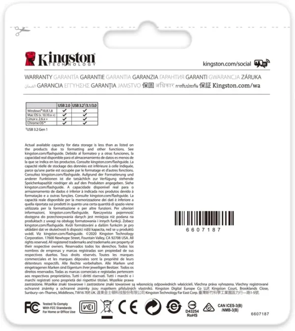 Memoria USB KINGSTON 64 GB Metal 3.2 - Imagen 5