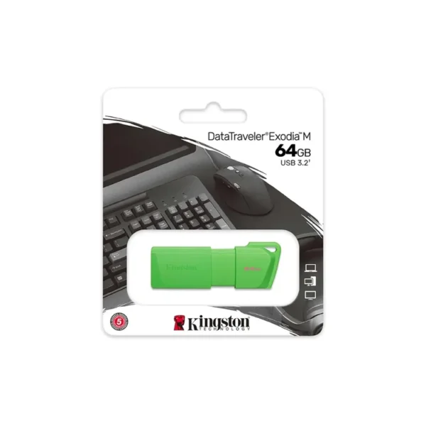 Memoria USB KINGSTON DataTraveler Exodia M 64GB Verde - Imagen 3