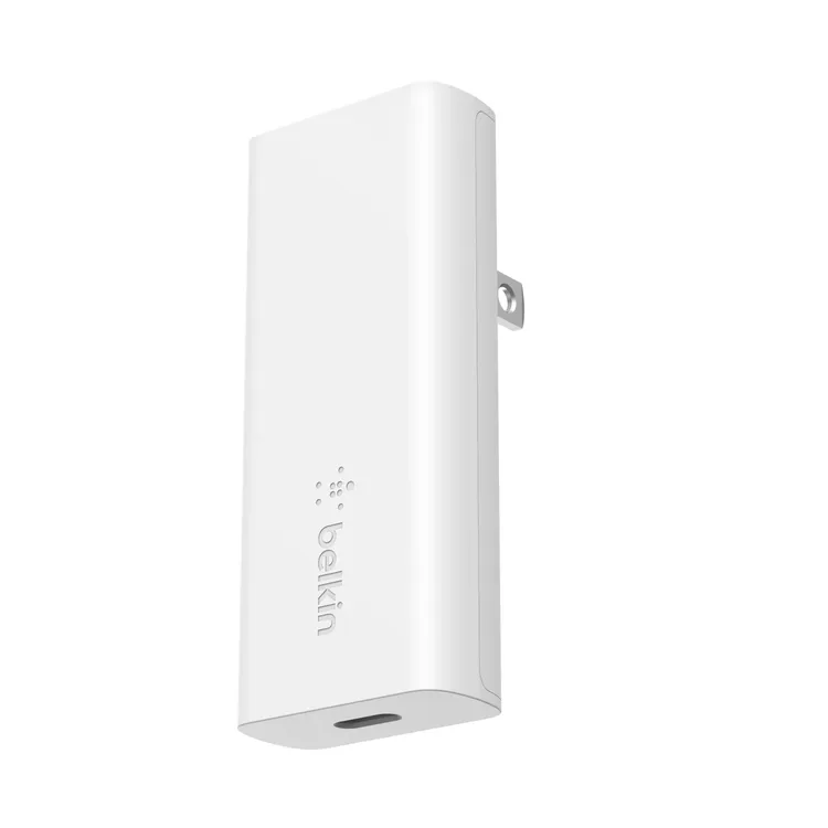Adaptador|Cargador de Pared BELKIN USB-C 20W GAN Blanco