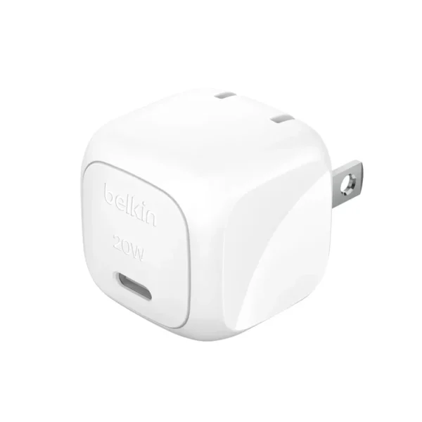 Cargador de Pared BELKIN 20W USB-C Cúbico Blanco