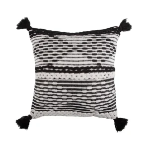 Cojín Decorativo K-LINE Negro Tejido 45 x 45 cms
