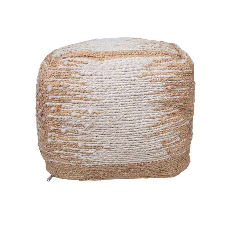 Puff Yute K-LINE Cuadrado Peca Grande 40 x 40 cm