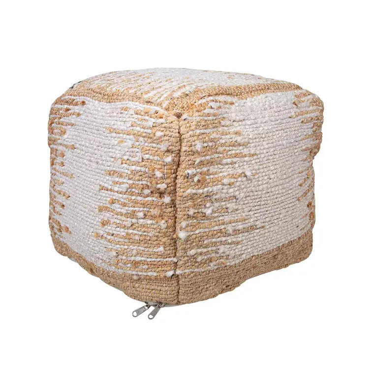 Puff Yute K-LINE Cuadrado Peca Grande 40 x 40 cm - Imagen 2