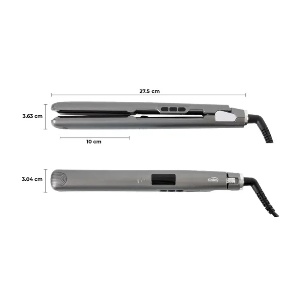 Plancha de cabello de cacao KALLEY K-PLC Plateado - Imagen 3