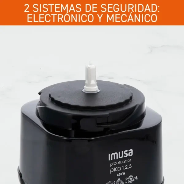 Procesador IMUSA Picatodo 123 Negro 650 Watts - Imagen 5