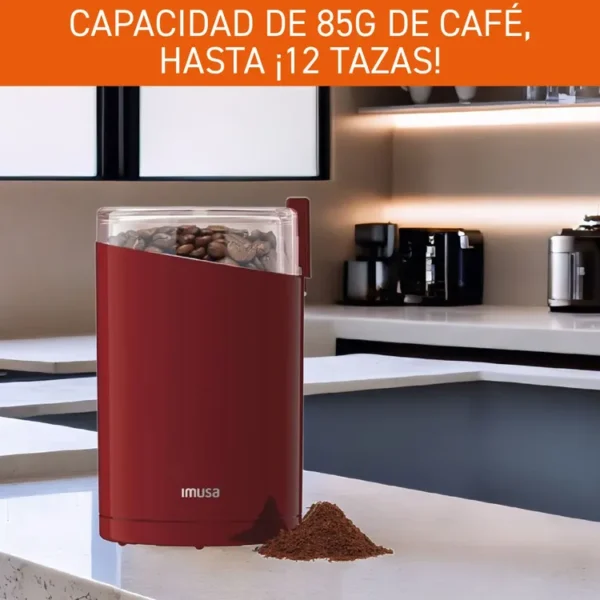 Molino de Café IMUSA Coffee Grinder Rojo - Imagen 4