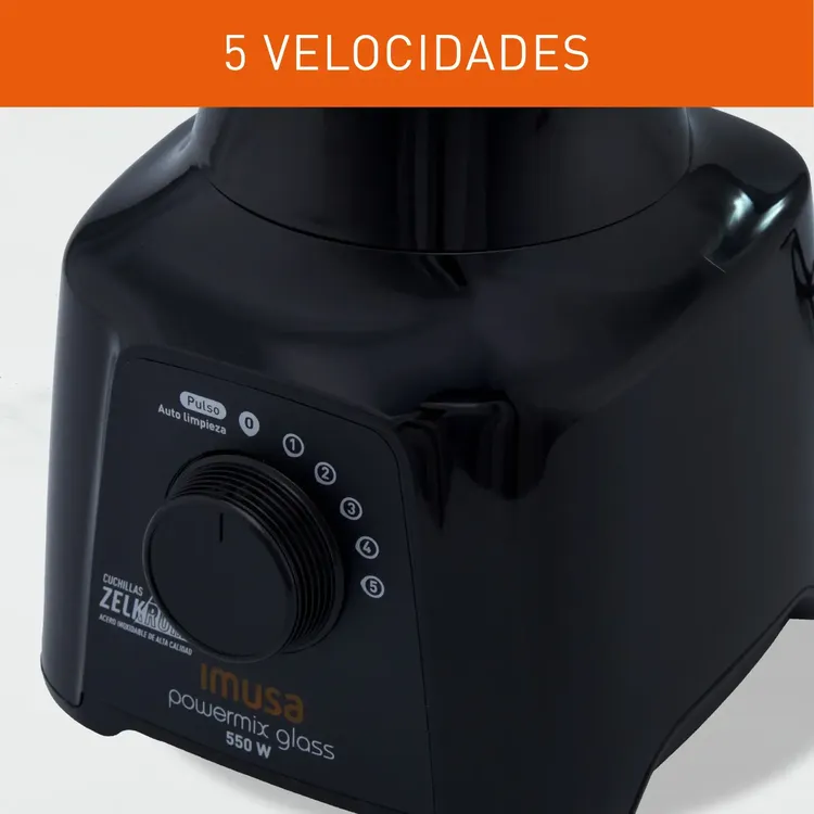 Combo IMUSA Licuadora Powermix Glass 5v Negra + Cafetera Café city 6 tazas - Imagen 6