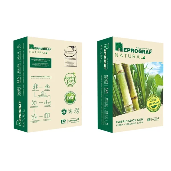 Resma de papel REPROGRAF Tamaño oficio natural 72g x520 hojas - Imagen 4