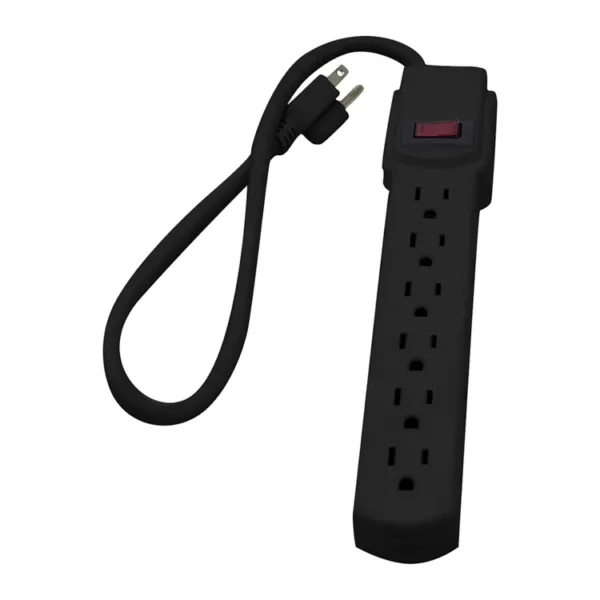 Supresor de Picos FERRENOVO de 50 CM - 90 Julios - 6 Salidas FN-23400 Negro
