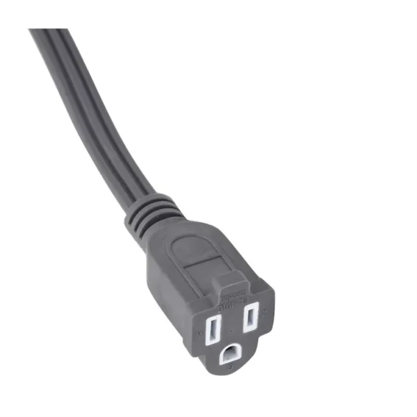 Extensión Eléctrica Polo a Tierra FERRENOVO de 1,83 Metros, Calibre 14, 1 Salida Gris - Imagen 4