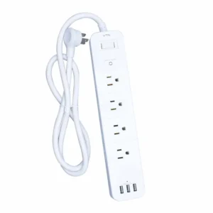 Multitoma con Supresor de Picos VTA de 12 Salidas Polo a Tierra + 3 Puertos USB-A de 1 Metro