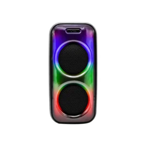 Parlante VTA Inalámbrico Bluetooth con Luz Flama y Micrófono Alámbrico|Luces Audiorídmicas Programables y Ecualizador|Radio FM| Puerto USB|MicroSD20W