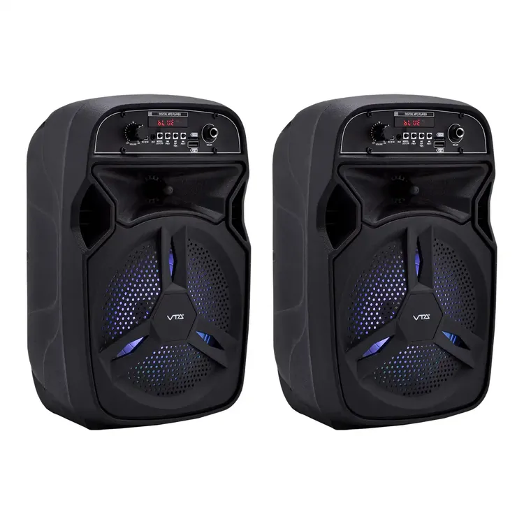 Set x 2  Parlantes VTA  82666 Recargables 50W Negros - Imagen 2