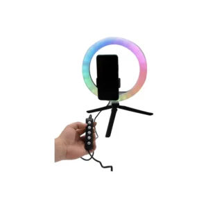 Aro de Luz LED RGB VTA con Control, 3 tonos cálidos, frío, intermedio y diferentes tipos de colores.