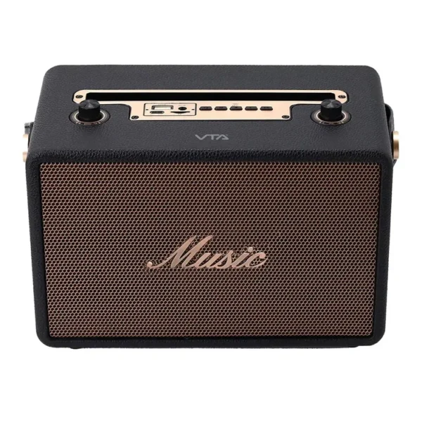 Parlante VTA Inalámbrico Bluetooth Retro 25W Negro - Imagen 3