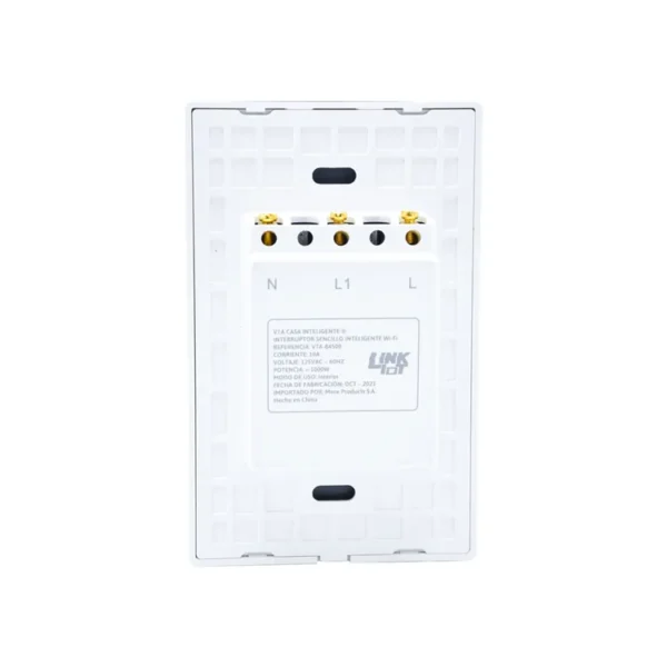 Interruptor de Luz Inteligente VTA+ Touch WiFi Sencillo - Imagen 4