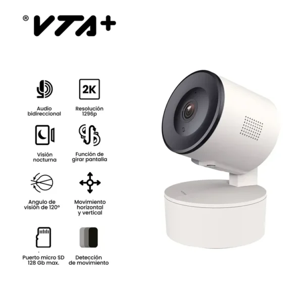 Cámara de Seguridad Interior VTA+ Orbit 2 2K con Detección de Movimiento - Imagen 3
