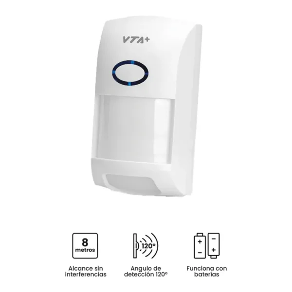 Sensor de Movimiento VTA+ Flux WiFi Rango Detección 120° - Imagen 5